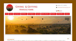 Desktop Screenshot of myanmartravel-gng.com