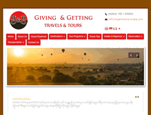 Tablet Screenshot of myanmartravel-gng.com